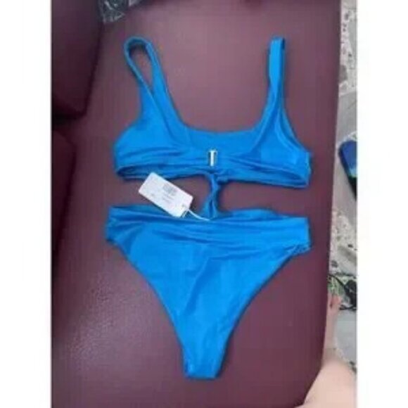 Agua Bendita XL One-Piece Kasie Blue Swimsuit NWT $290 - Picture 2 of 4